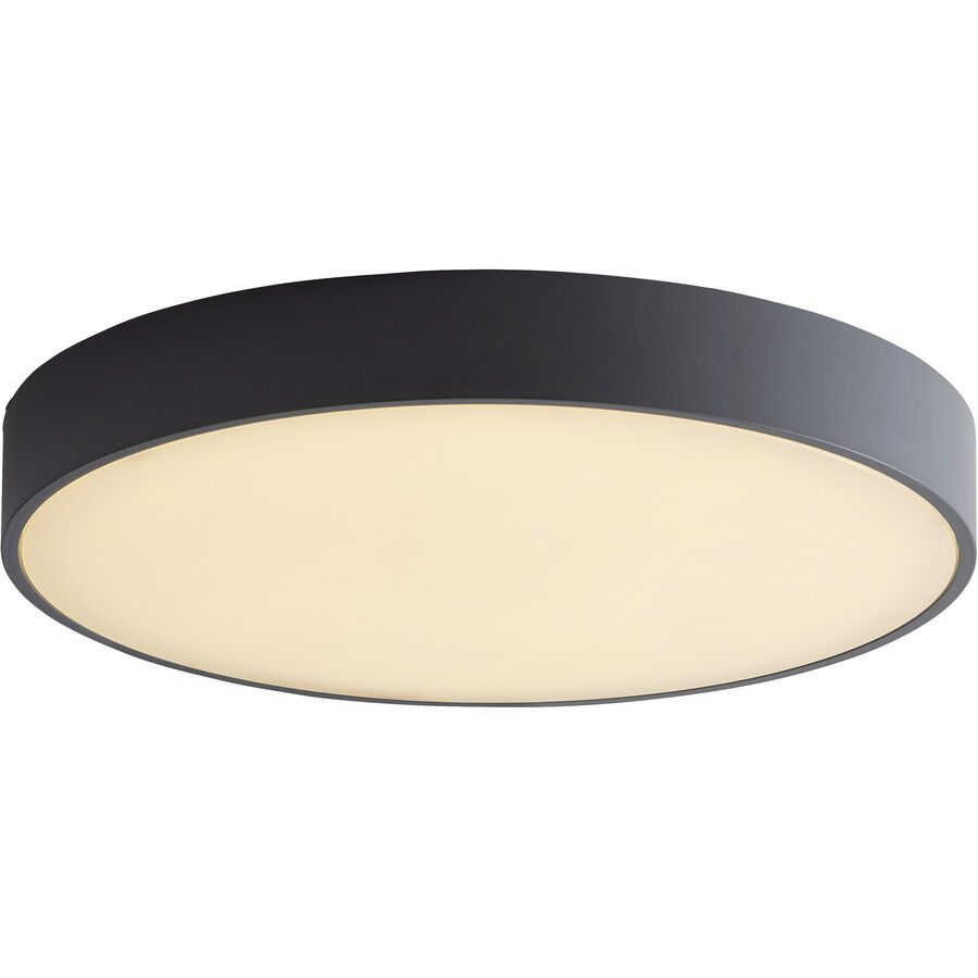 Deckenlampe Samona Grau Kunststoff 30 cm 5 cm - LED - Lichtfarbe: Extra warmweiss - Deckenlampe- LED Energiesparlampe