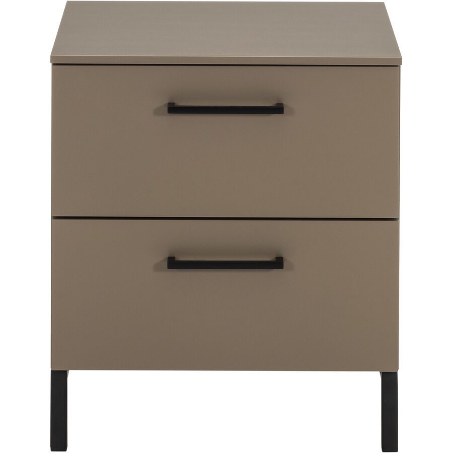 Modular Nachttisch Colori Beige/Grau Holz 41.5 cm - Farbe: Beigegrau - Material: Holzwerkstoff - Nachttisch