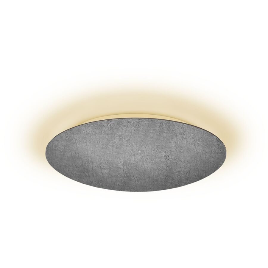 Escale Deckenlampe Blade Grau Aluminium 34 cm 4 cm - Farbe: betongrau - LED - Lichtfarbe: Extra warmweiss - Deckenlampe- LED Energiesparlampe