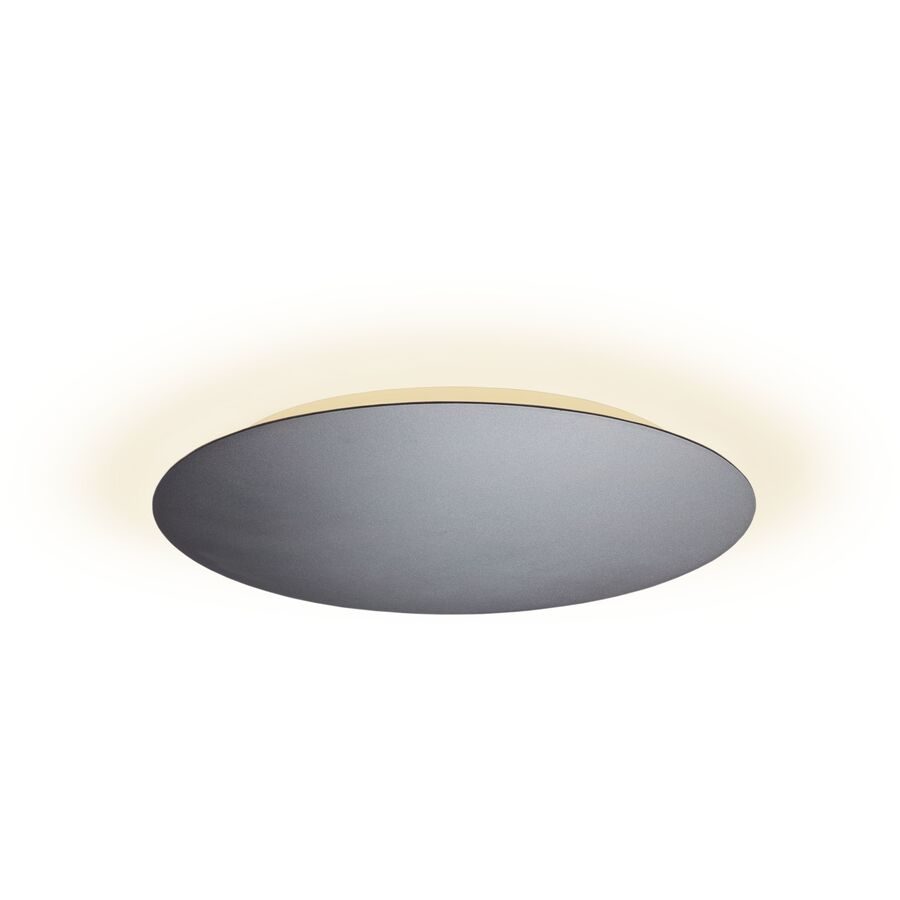 Escale Deckenlampe Blade Grau Aluminium 59 cm 4 cm - Farbe: anthrazit - LED - Lichtfarbe: Extra warmweiss - Deckenlampe- LED Energiesparlampe