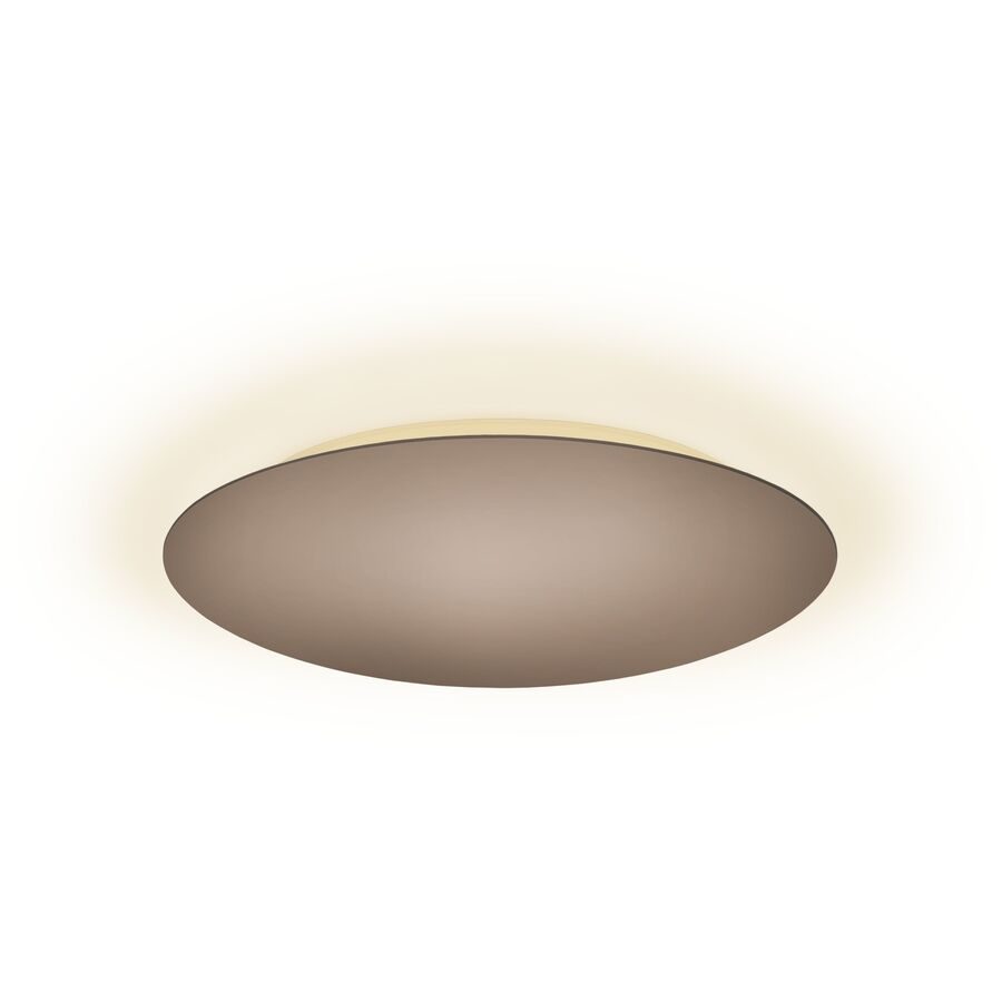 Escale Deckenlampe Blade Braun/Grau Aluminium 44 cm 4 cm - Farbe: taupe - LED - Lichtfarbe: Extra warmweiss - Deckenlampe- LED Energiesparlampe