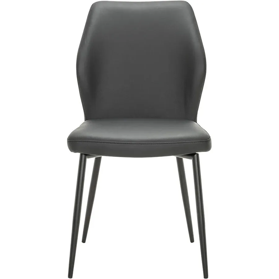 Stuhl Elonie Schwarz Leder 48.5 cm - Stuhl