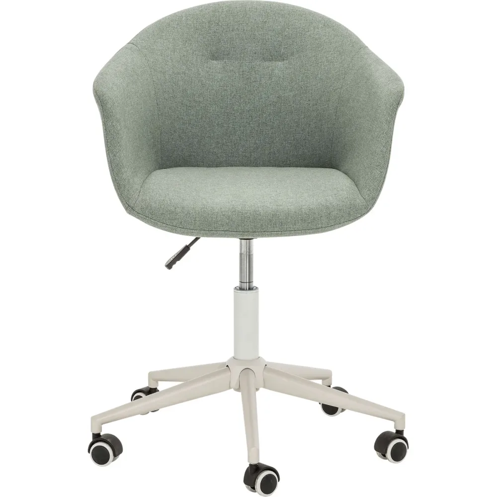 Bürostuhl Lia Cyan/Weiss Aluminium/Kunststoff/Metall 59 cm 78 cm Höhenverstellbar (manuell)/Drehbar - Farbe: Mint - Material: Metall/Alu/Kunststoff -