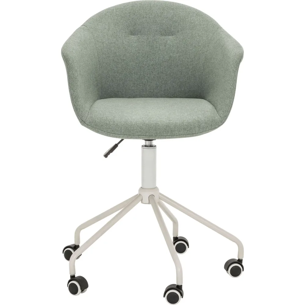 Bürostuhl Lia Cyan/Weiss Aluminium/Kunststoff/Metall 59 cm 79 cm Höhenverstellbar (manuell)/Drehbar - Farbe: Mint - Material: Metall/Alu/Kunststoff -