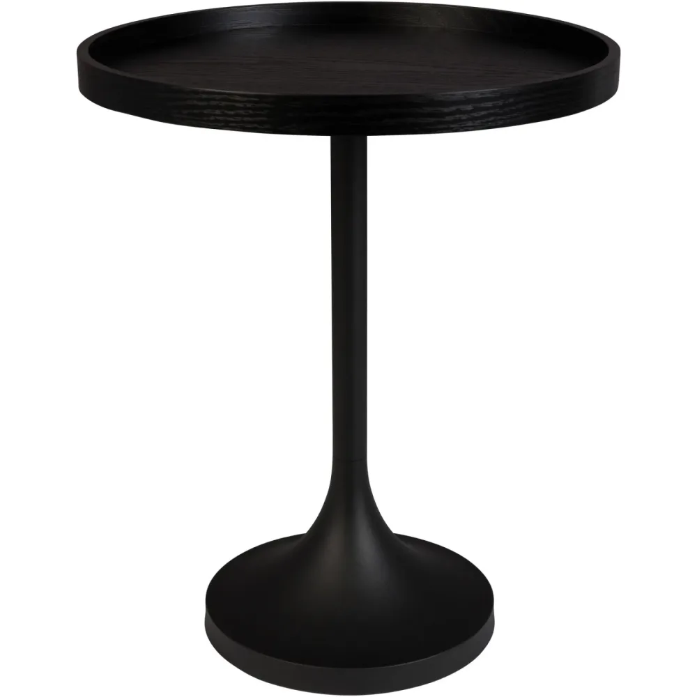 Zuiver Beistelltisch Jason Braun Holz 46 cm - Farbe: Eiche furniert - Material: Holzwerkstoff - Beistelltisch
