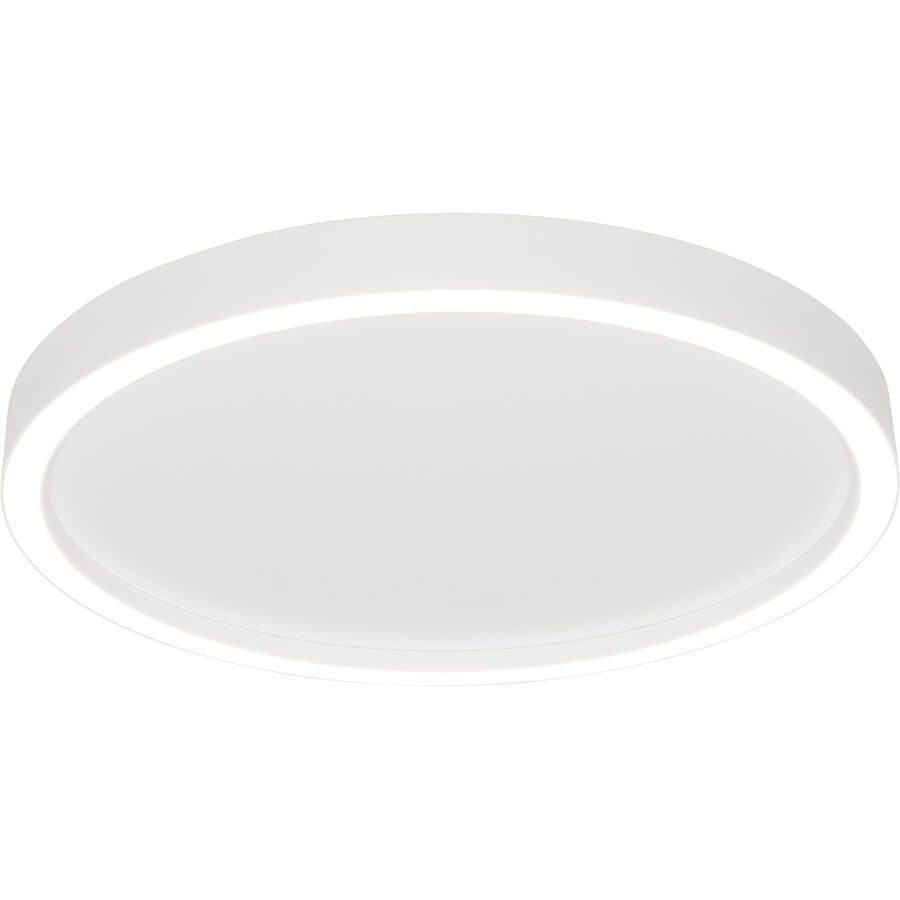 Bopp Deckenlampe Aura Weiss/Silber Aluminium - Farbe: Aluminium/Weiss - LED - Lichtfarbe: Extra warmweiss - Deckenlampe- LED Energiesparlampe