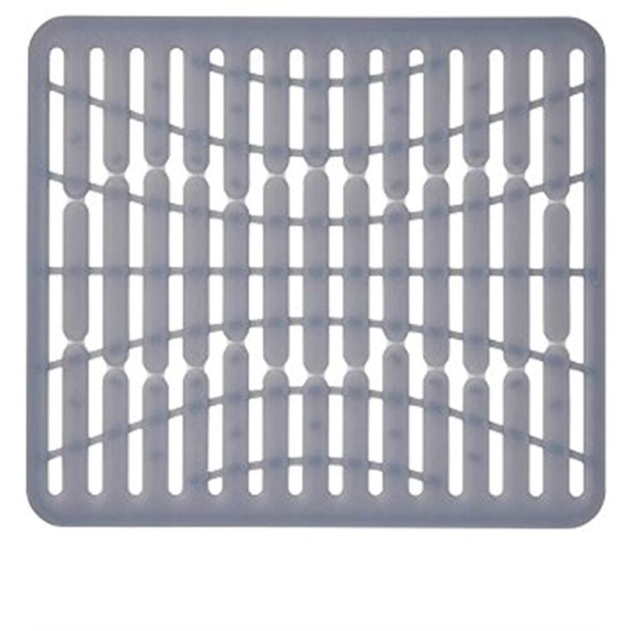 OXO Abtropfmatte Bare Grau Silikon 32.4 cm 28.6 cm - Abtropfmatte