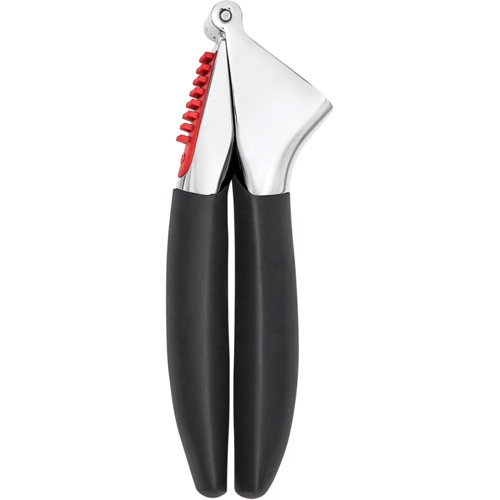 OXO Knoblauchpresse Choppy Schwarz/Silber Kunststoff - Farbe: silber/schwarz - Knoblauchpresse