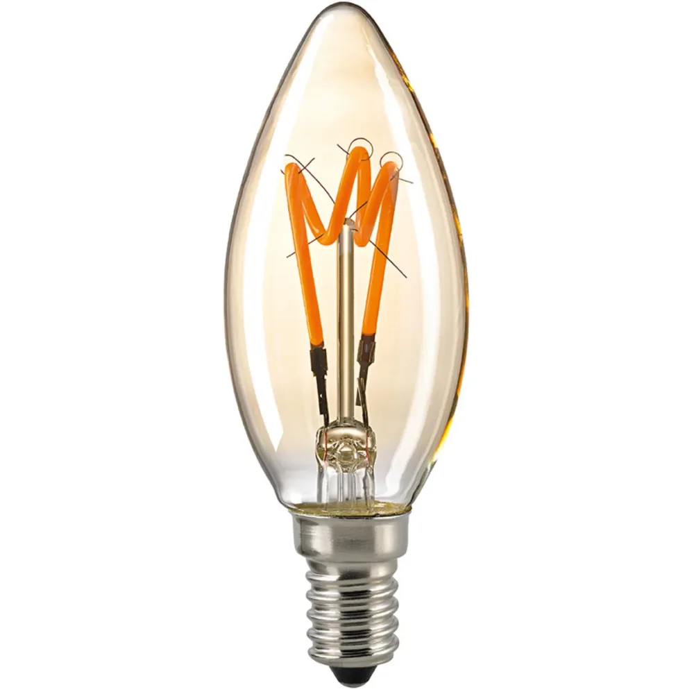 Bulbs Leuchtmittel Menga Glas E14 4 W - Farbe: Gold - LED - Leuchtmittel- LED Leuchtmittel