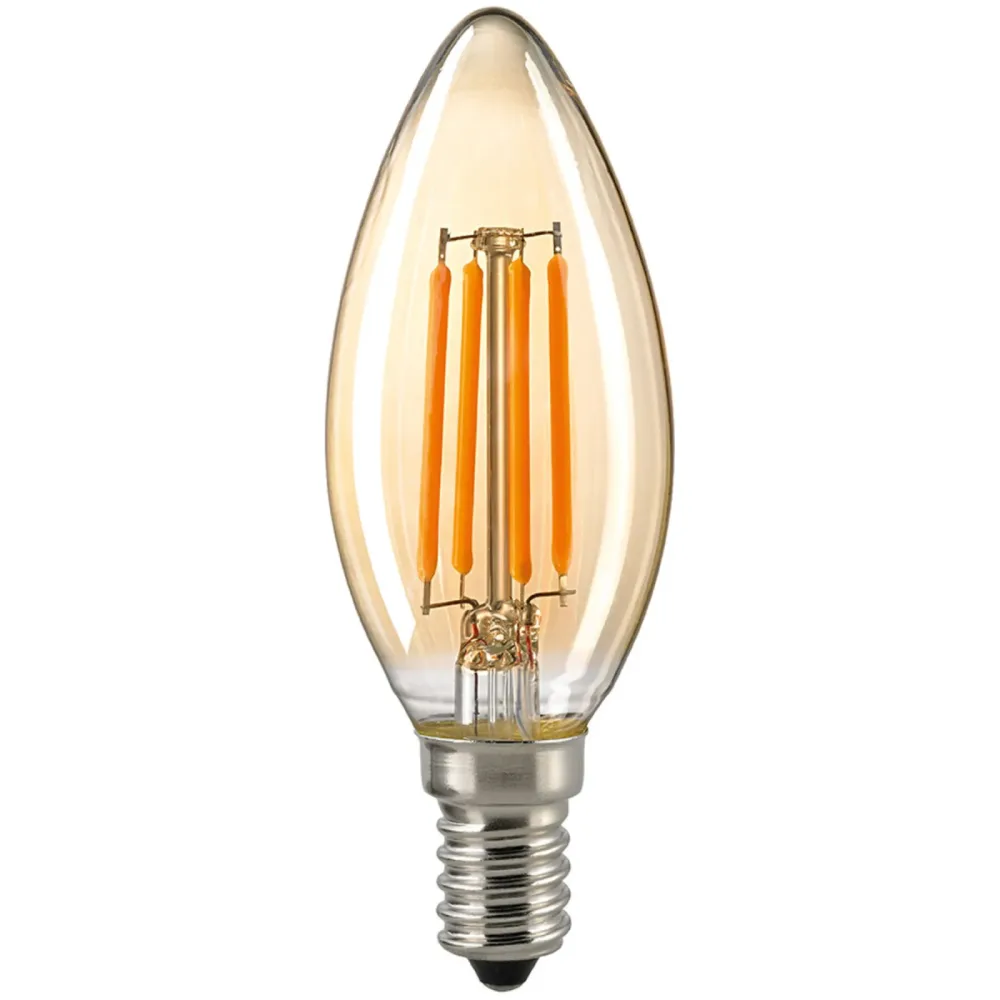 Bulbs Leuchtmittel Liun Glas E14 4.5 W - Farbe: Gold - LED - Leuchtmittel- LED Leuchtmittel