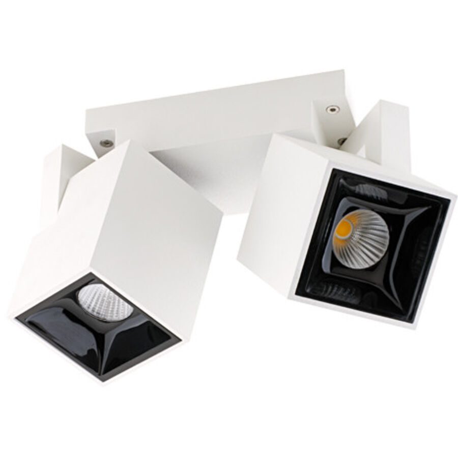 Spot Echo Weiss Aluminium 12.5 cm 11 cm - LED - Material: Aluguss - Spot- LED Energiesparlampe