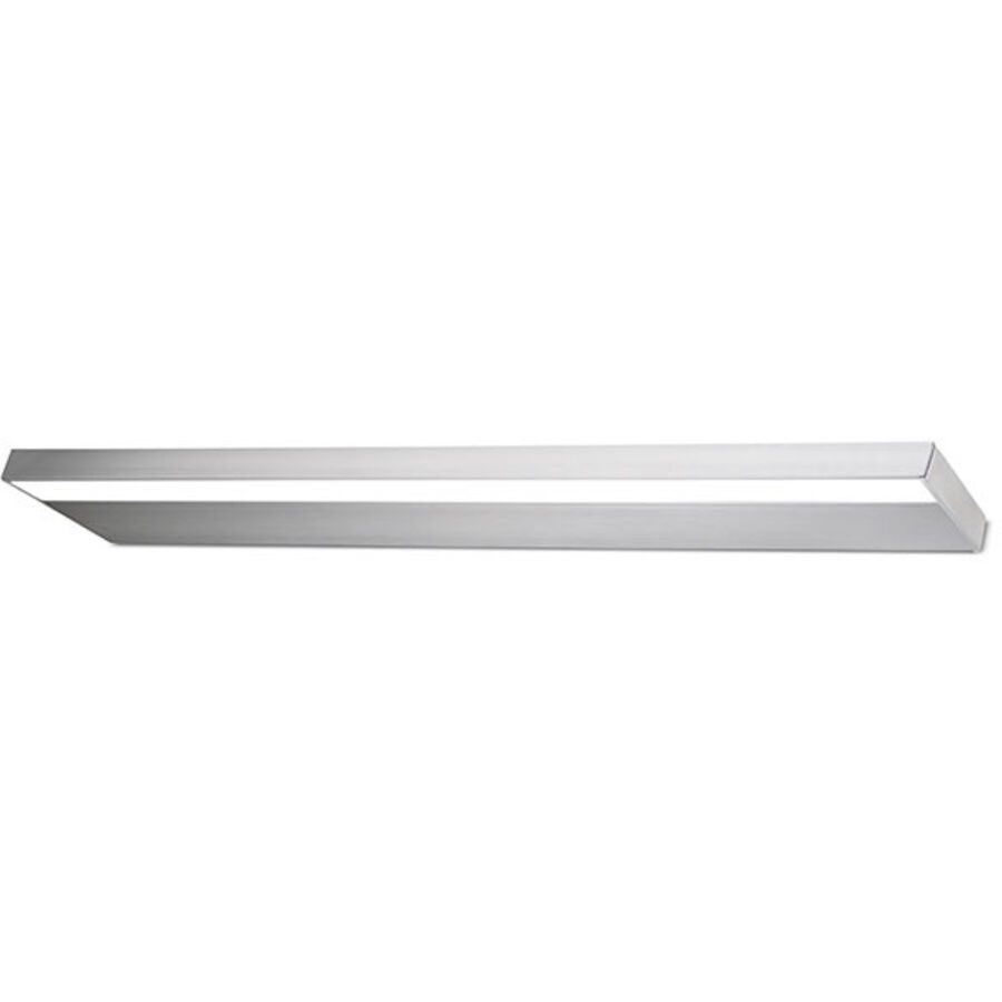 Wandlampe Amos Grau Metall 60 cm 2.5 cm - Farbe: Nickel matt - LED - Wandlampe- LED Energiesparlampe