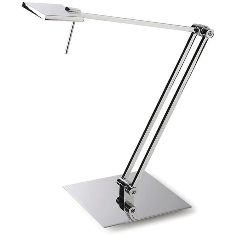 Tischlampe Chaim Grau Metall 57 cm - Farbe: chrom - LED - Tischlampe- LED Energiesparlampe