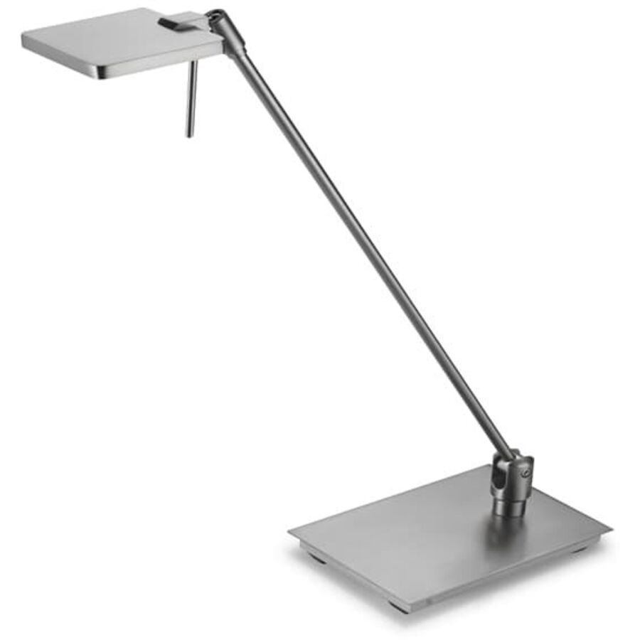 Tischlampe Chaim Grau Metall 50 cm - Farbe: Nickel matt - LED - Tischlampe- LED Energiesparlampe