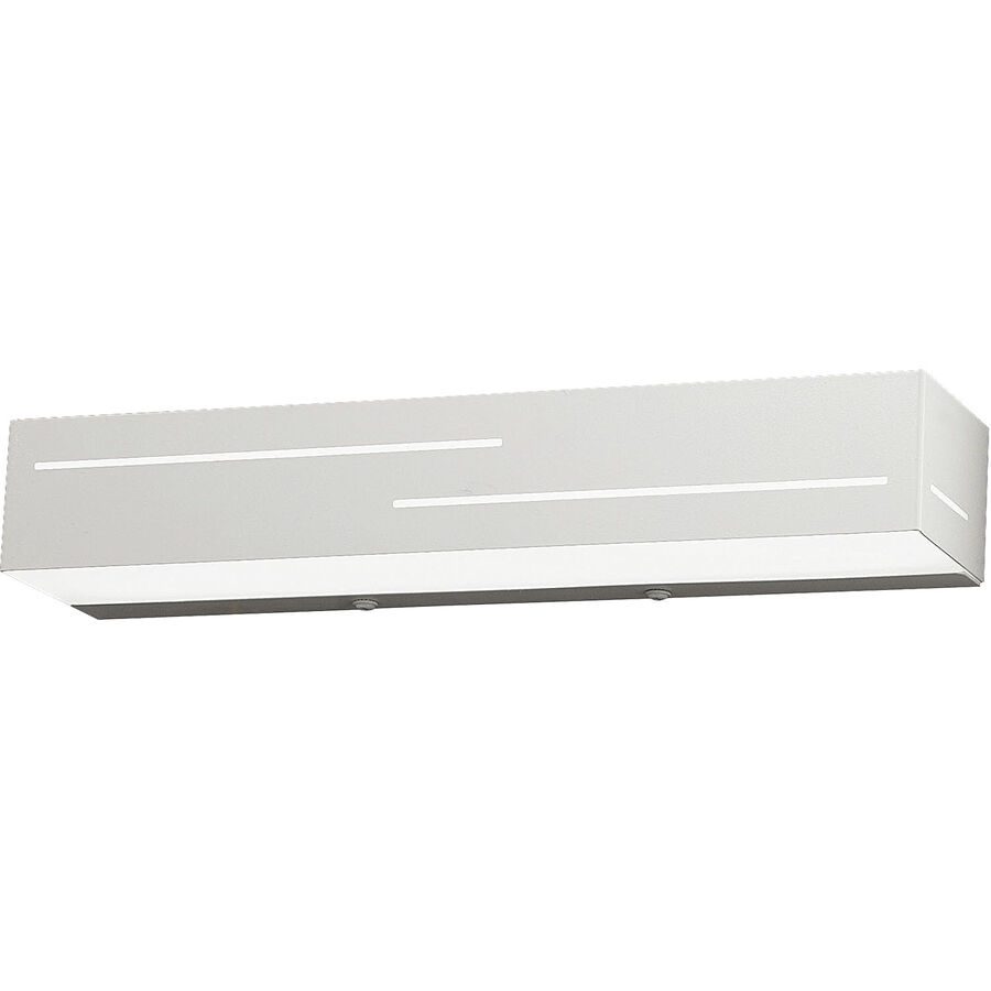 Wandlampe Berzano Weiss Metall 31 cm 5 cm - LED - Lichtfarbe: Warmweiss - Wandlampe- LED Energiesparlampe