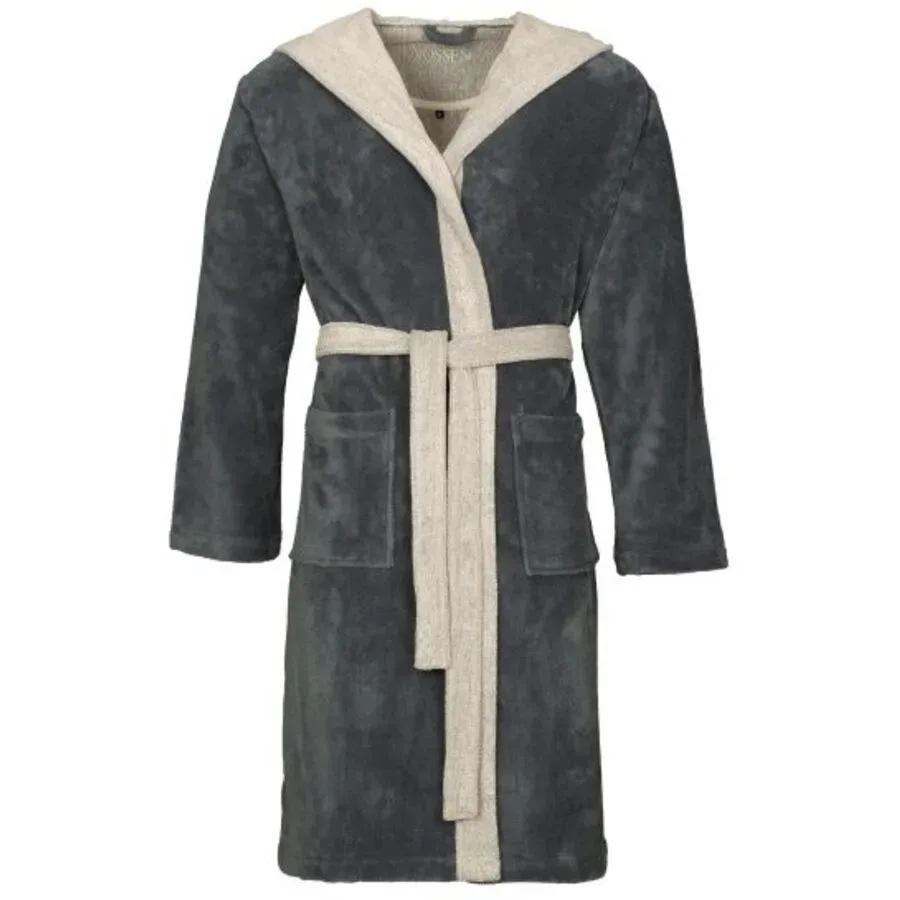 VOSSEN - Poppy Bademantel, für Damen, Seegrau, Größe S