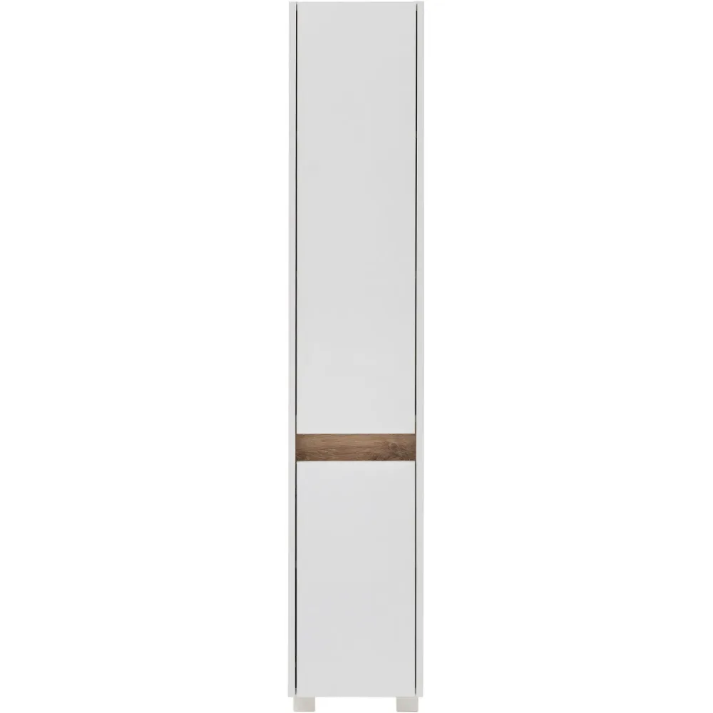 Badezimmerschrank Oreon Weiss Holz 30.2 cm 33 cm 164.5 cm - Material: Holzwerkstoff - Badezimmerschrank