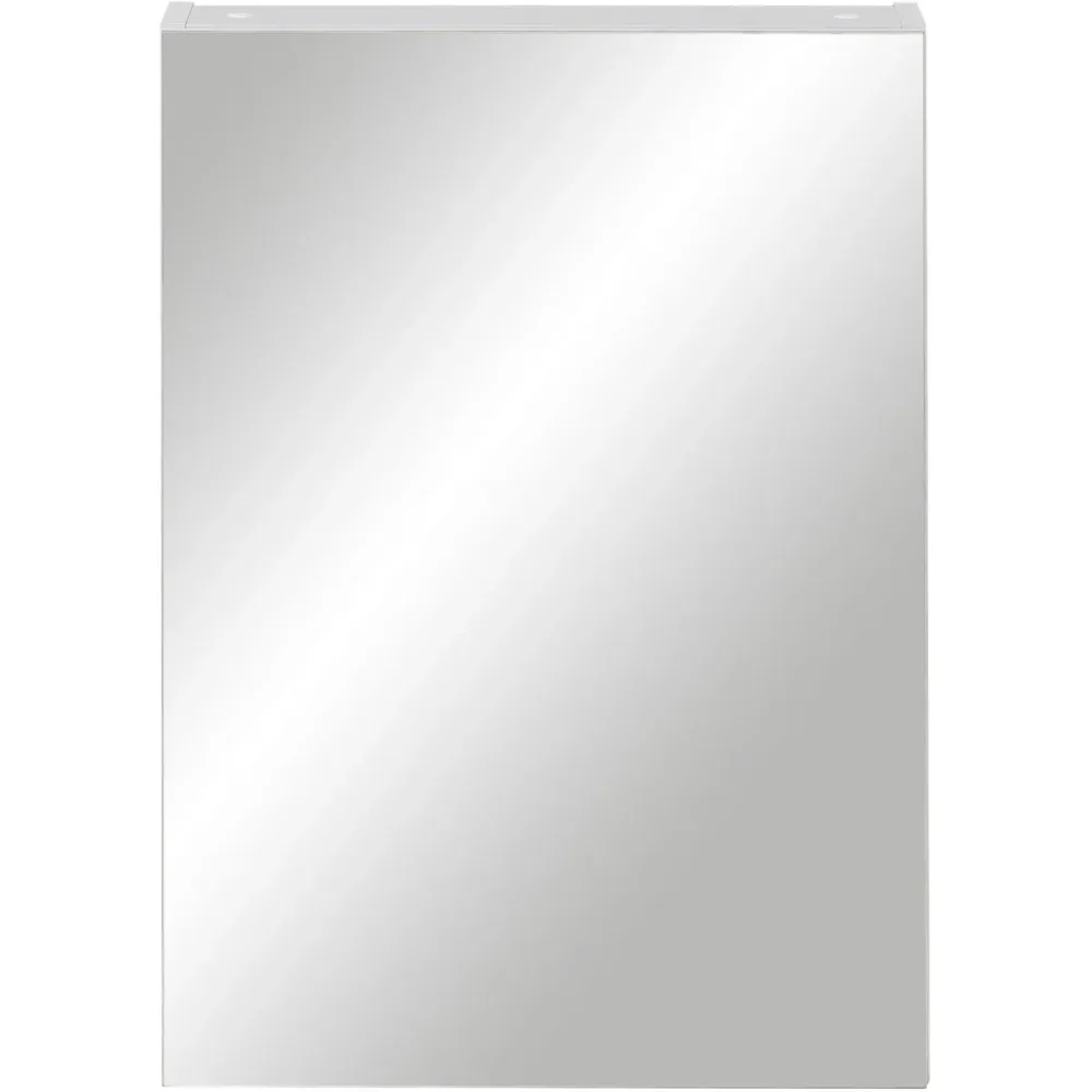 Spiegelschrank Oreon Weiss Holz/Glas 50 cm 70.7 cm 16 cm - Farbe: weiss Dekor hochglanz - Material: Holzwerkstoff - Spiegelschrank