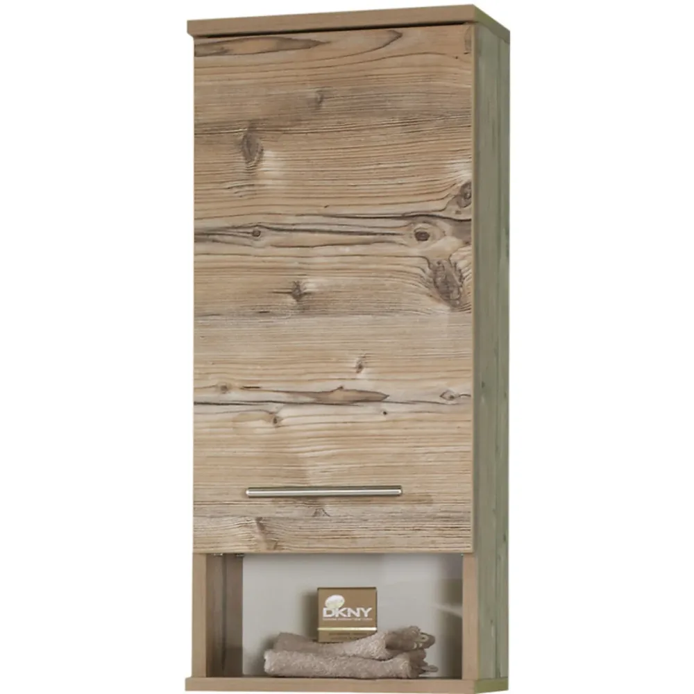 Badezimmerschrank Isila Braun Holz 30 cm 20.5 cm 71 cm - Farbe: fichte - Material: Holzwerkstoff - Badezimmerschrank