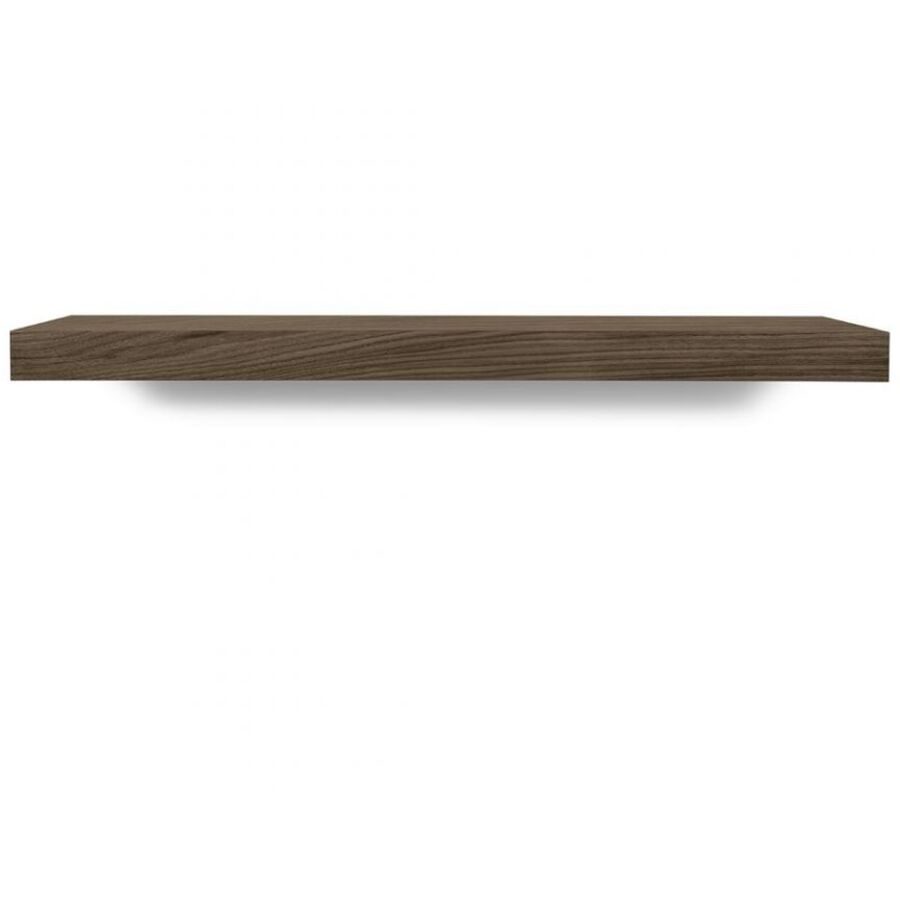 Wandtablar Fohla Braun MDF/Holz 90 cm 5 cm - Farbe: Nussbaum furniert - Material: MDF/Holzwerkstoff - Wandtablar