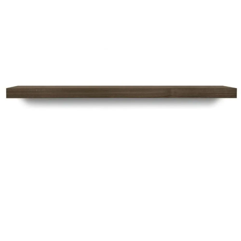 Wandtablar Fohla Braun MDF/Holz 120 cm 5 cm - Farbe: Nussbaum furniert - Material: MDF/Holzwerkstoff - Wandtablar