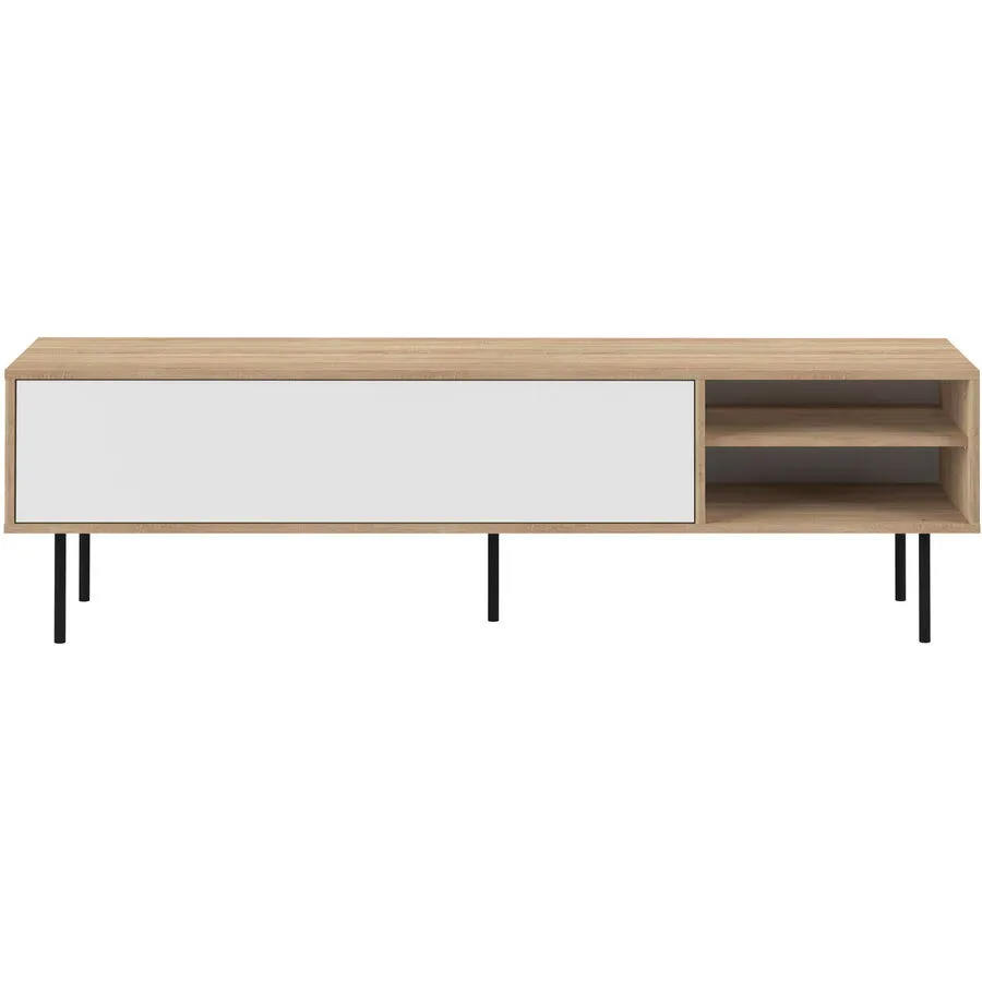 MyDeal TV-Möbel Mogon Braun Holz 165 cm 40 cm 47.9 cm - Farbe: Eiche Dekor - Material: Holzwerkstoff - TV-Möbel