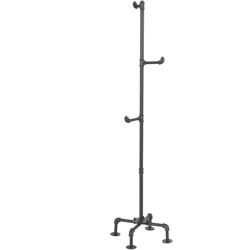 Kleiderständer Nael Schwarz Metall 47 cm 172 cm - Farbe: schwarz matt - Kleiderständer