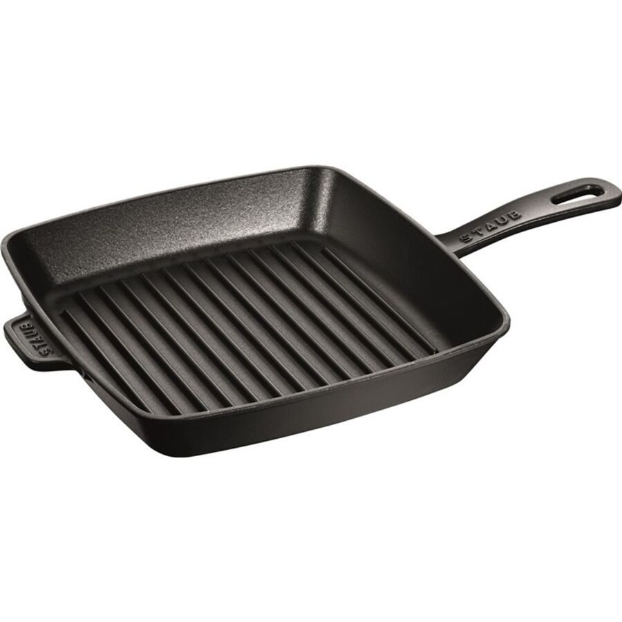 Grillpfanne STAUB Schwarz Eisen 6 cm - Material: Gusseisen - Grillpfanne