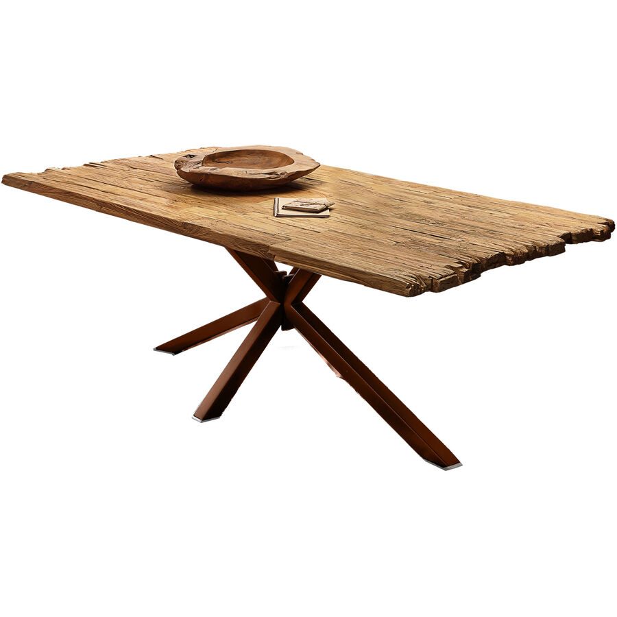 Esstisch Gioia Braun Holz 160 cm - Farbe: natur - Material: Recyceltes Teak massiv - Esstisch