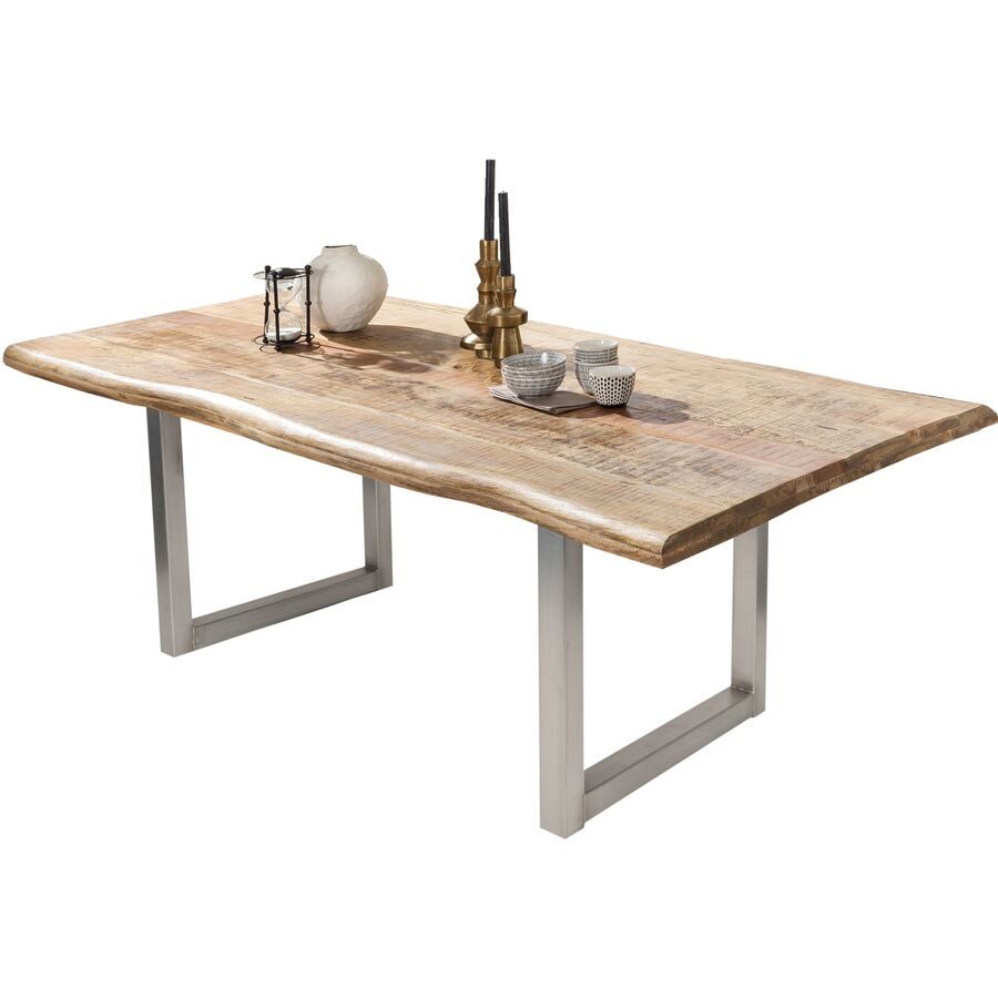 Esstisch Gordon Braun Holz 160 cm - Farbe: natur - Material: Mangoholz massiv - Esstisch