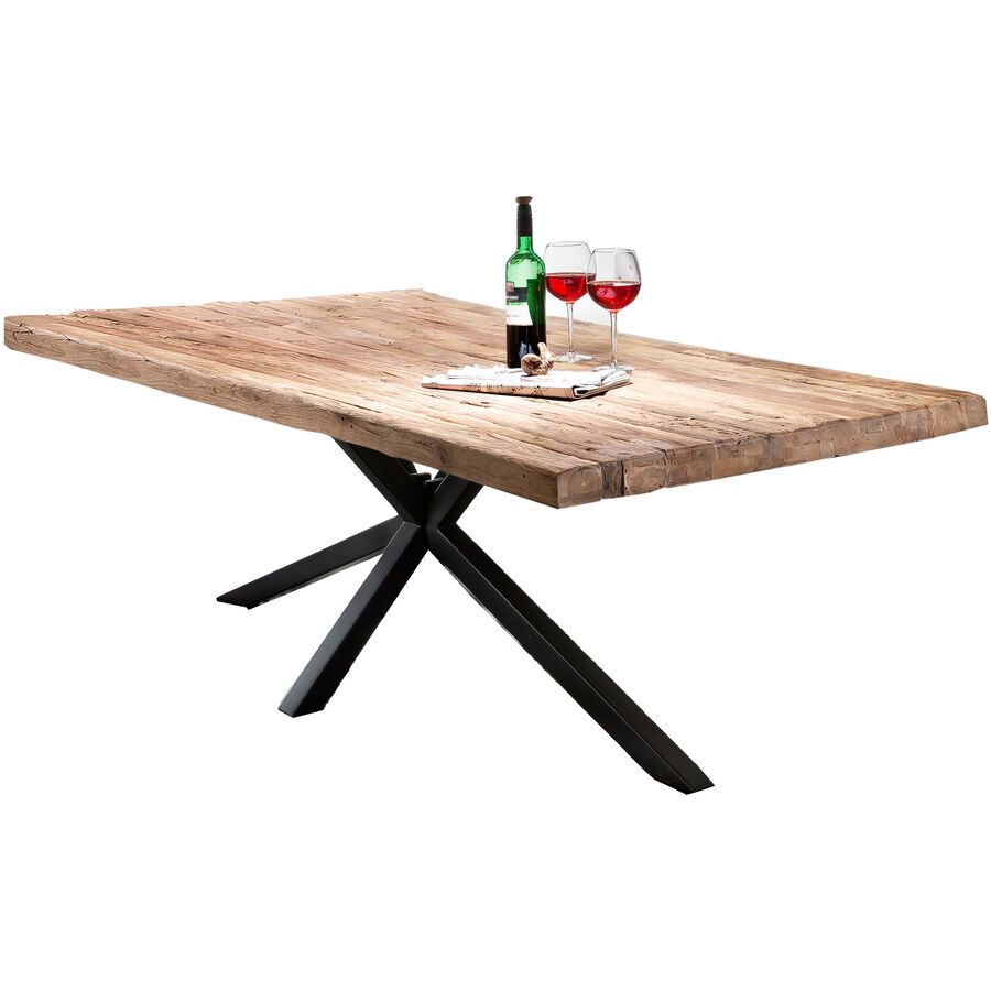 Esstisch Loris Braun Holz 180 cm - Farbe: natur - Material: Teak - Esstisch