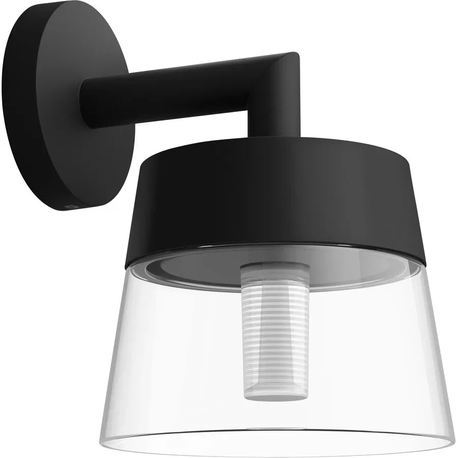 Wandlampe aussen Philips Hue Schwarz Aluminium 22.4 cm 25.05 cm - LED - Lichtfarbe: Warmweiss - Kaltes Tagesweiss - Wandlampe aussen- LED