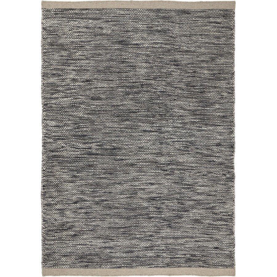 Teppich Asko Schwarz Wolle 170 cm 240 cm - Farbe: terrazzo - Teppich
