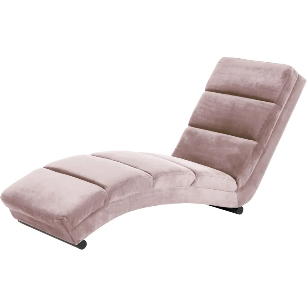 Liege Flint Rosa/Schwarz Samt/Metall 60 cm 170 cm - Farbe: Rosa, Schwarz - Material: Samt, Metall - Liege