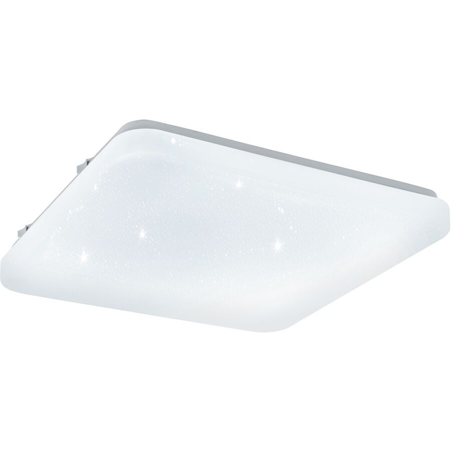 Eglo Deckenlampe Frania-S Transparent Stahl/Kunststoff 28 cm 7 cm - Farbe: glas - LED - Lichtfarbe: Warmweiss - Material: Kunststoff/Stahl -