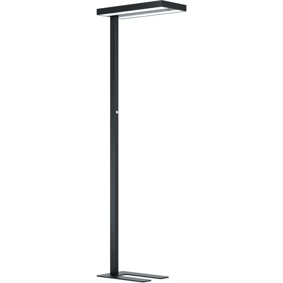 Eglo Stehlampe Garabella Weiss Aluminium/Kunststoff 28 cm 196 cm - Farbe: schwarz - LED - Lichtfarbe: Helles Neutralweiss - Stehlampe- LED