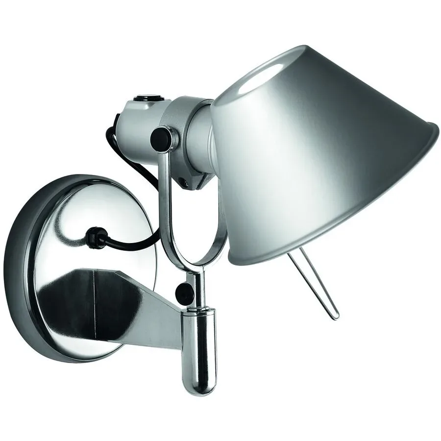 Designer-Wandlampe Artemide Tolomeo - Farbe: alufarbig - LED - Lichtfarbe: Extra warmweiss - Material: Aluminium - Designer-Wandlampe- LED