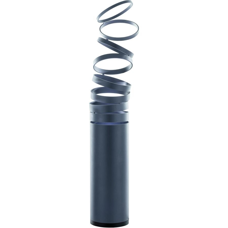Designer-Tischlampe Artemide Decomposé Light E27 grau D 10 cm H 26 cm - Farbe: dunkelgrau - Material: Aluminium - Designer-Tischlampe