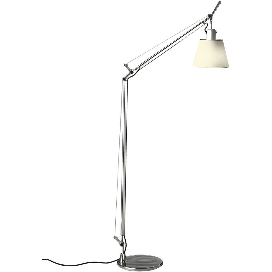 Designer-Leselampe Artemide Tolomeo E27 H 108 cm - Farbe: natur - Material: Aluminium - Designer-Leselampe