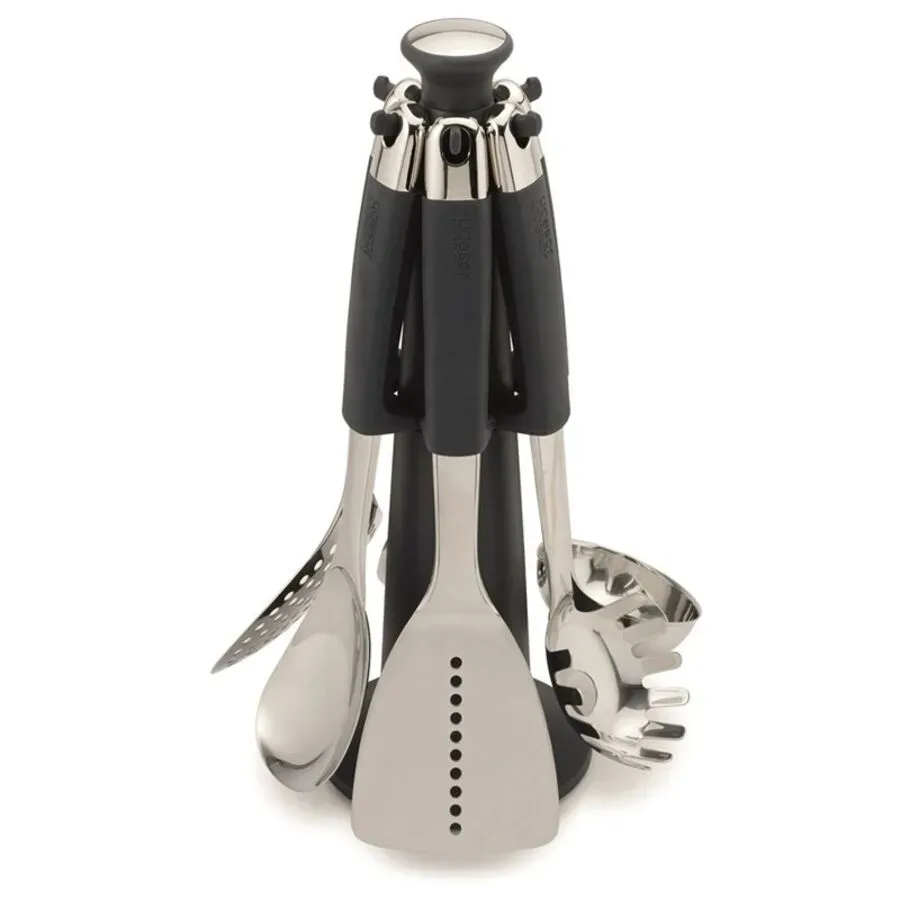Halter Joseph Joseph Elevate Schwarz/Silber Edelstahl/Nylon 22 cm - Farbe: silber/schwarz - Halter