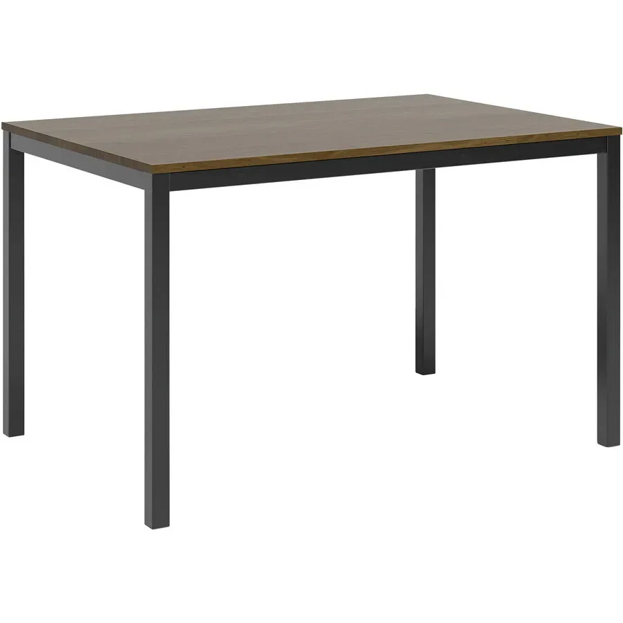 Tisch Valerie Braun/Schwarz Metall/Holz 120 cm - Farbe: Nussbaum/schwarz matt - Material: Nussbaum/Metall - Tisch