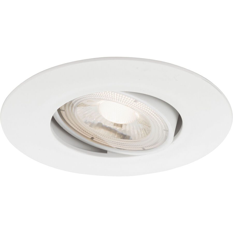 Einbaustrahler Marano Weiss Kunststoff 9 cm 2.4 cm - LED - Lichtfarbe: Warmweiss - Einbaustrahler- LED Energiesparlampe