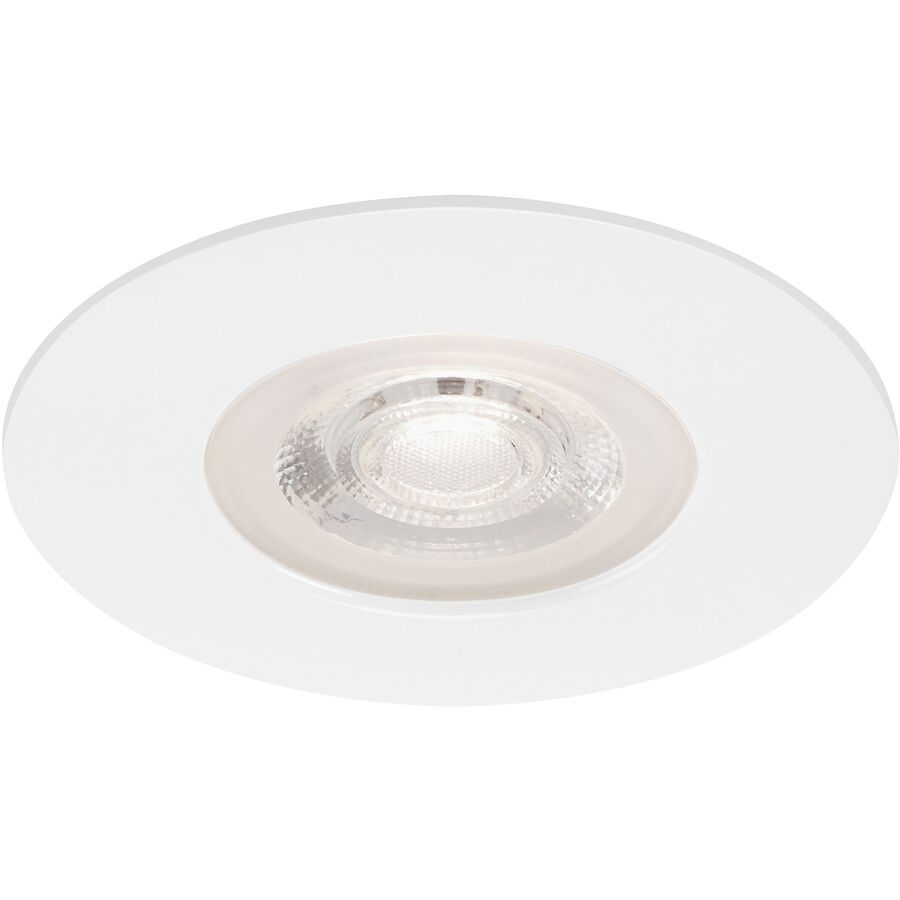 Einbaustrahler Marano Weiss Kunststoff 9 cm 2.5 cm - LED - Lichtfarbe: Warmweiss - Einbaustrahler- LED Energiesparlampe