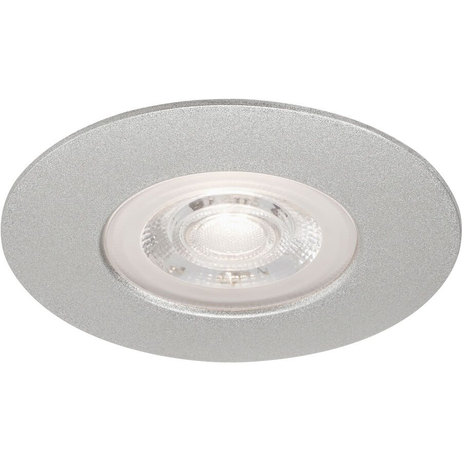 Einbaustrahler Marano Grau Kunststoff 9 cm 2.5 cm - LED - Lichtfarbe: Warmweiss - Einbaustrahler- LED Energiesparlampe