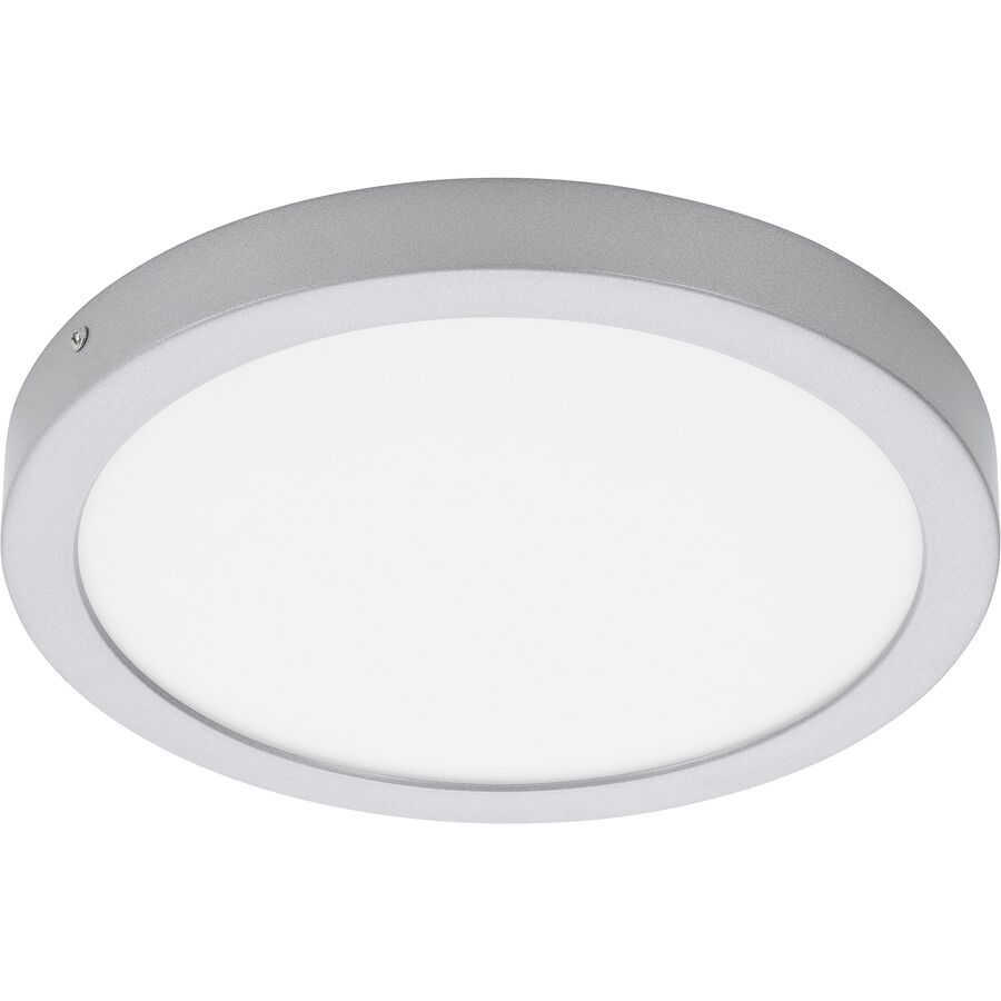 Deckenlampe Cissione Weiss/Grau Kunststoff/Metall 30 cm 3 cm - Farbe: chrom matt/weiss - LED - Lichtfarbe: Helles Neutralweiss - Material: