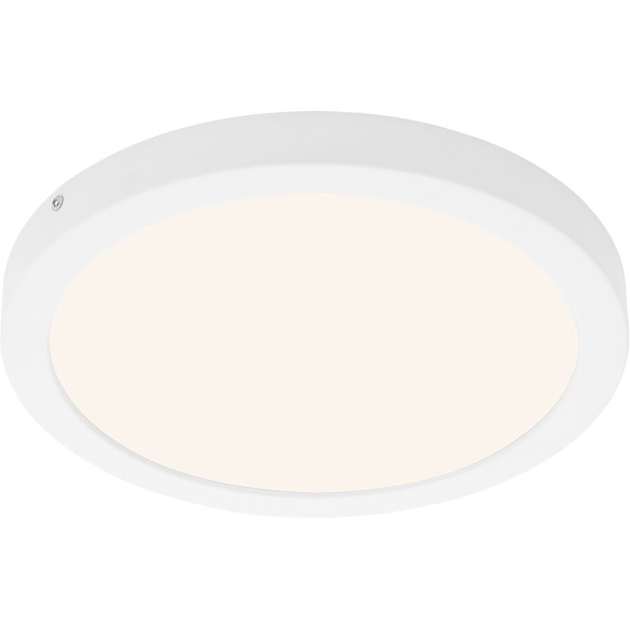 Deckenlampe Cissione Weiss Kunststoff/Metall 30 cm 3 cm - LED - Lichtfarbe: Helles Neutralweiss - Material: Metall/Kunststoff - Deckenlampe- LED