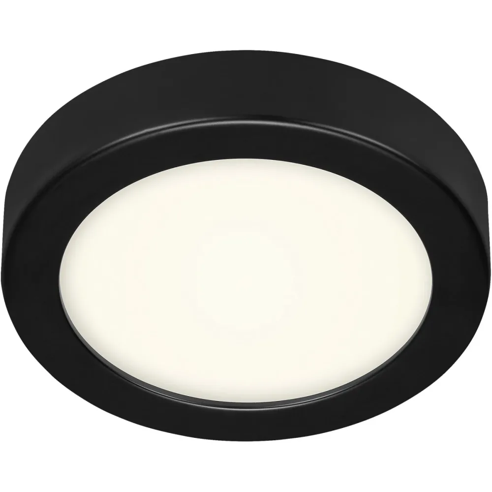 Deckenlampe Cissione Schwarz/Weiss Kunststoff/Metall 17 cm 3 cm - LED - Lichtfarbe: Helles Neutralweiss - Material: Metall/Kunststoff - Deckenlampe-