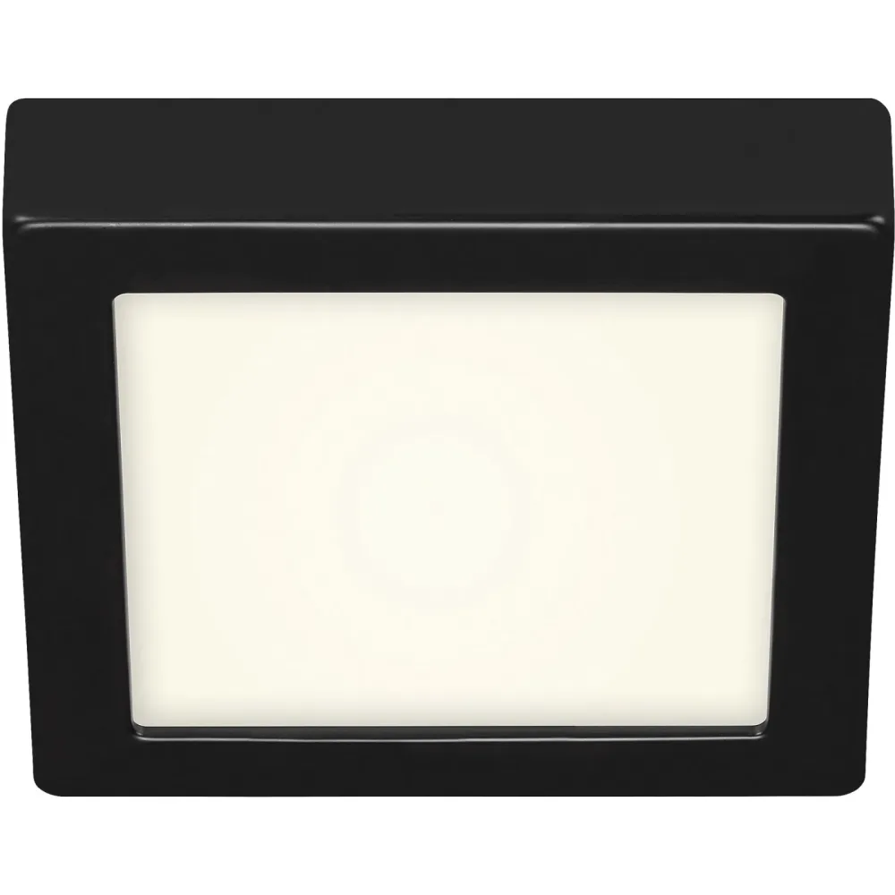 Deckenlampe Cissione Schwarz/Weiss Kunststoff/Metall 17 cm 3 cm - LED - Lichtfarbe: Helles Neutralweiss - Material: Metall/Kunststoff - Deckenlampe-