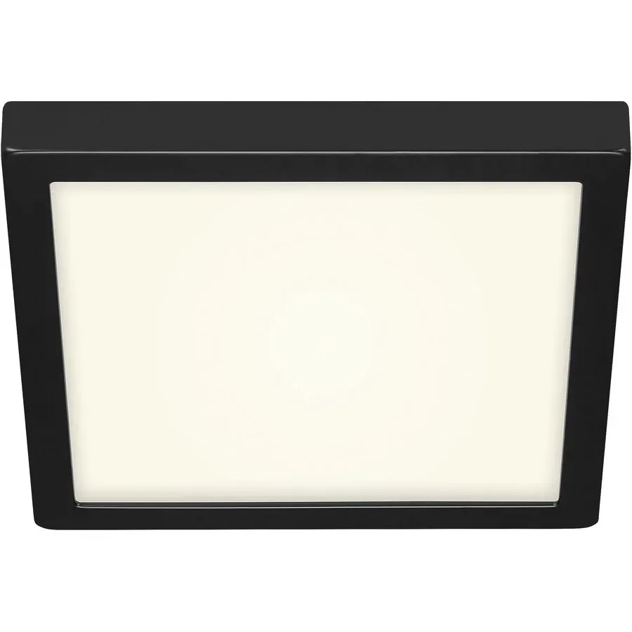 Deckenlampe Cissione Schwarz/Weiss Kunststoff/Metall 30 cm 3 cm - LED - Lichtfarbe: Helles Neutralweiss - Material: Metall/Kunststoff - Deckenlampe-