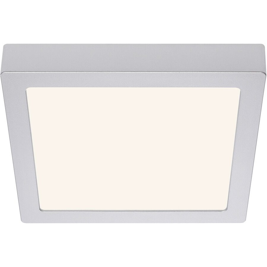 Deckenlampe Cissione Grau Kunststoff/Metall 23 cm 3 cm - Farbe: chrom matt - LED - Lichtfarbe: Warmweiss - Material: Metall/Kunststoff - Deckenlampe-